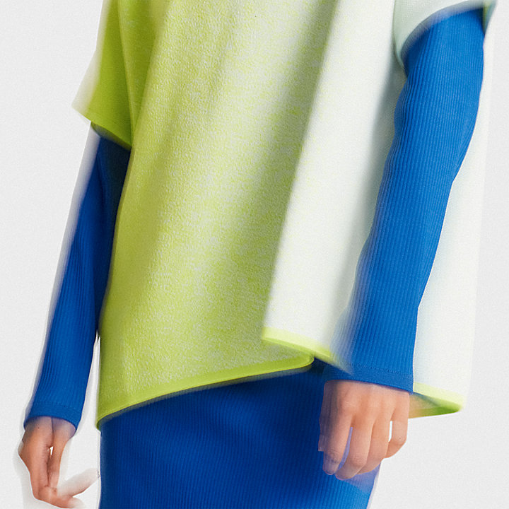 Camiseta de punto de manga corta Timberland® x Suzanne Oude Hengel Future73 para mujer en verde