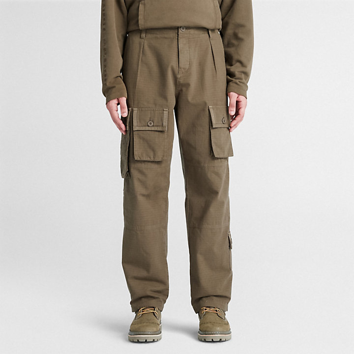 Calças Cargo Timberland® x CLOT Future73 Sem Género em verde-escuro-