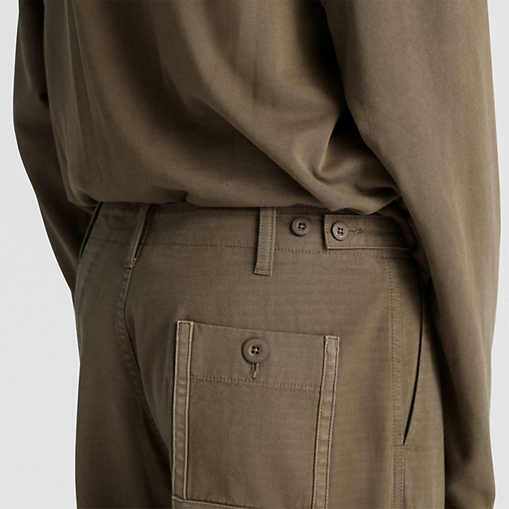 Pantalon cargo Future73 Timberland® x CLOT unisexe en vert foncé-