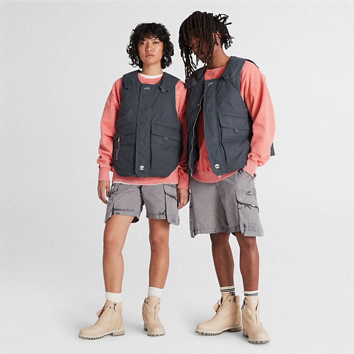 Unisex Timberland® x A-COLD-WALL* Future73 Cargoshorts in Dunkelgrau-