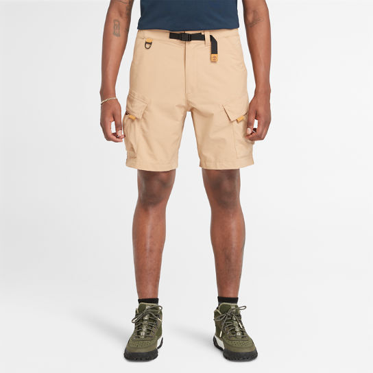 Pantalones cortos elásticos de secado rápido resistentes al viento para hombre en amarillo | Timberland