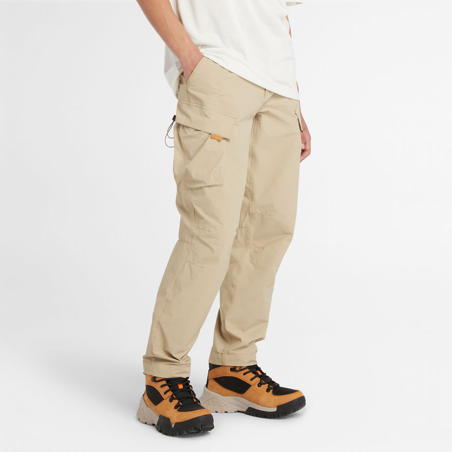Timberland Motion Stretch Trousers For Men In Beige Beige