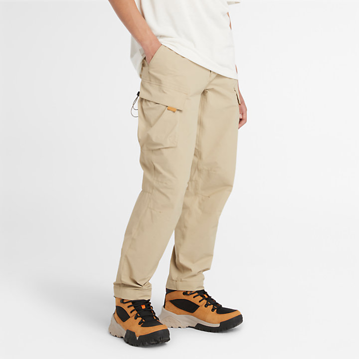 Motion Stretch Trousers for Men in Beige-