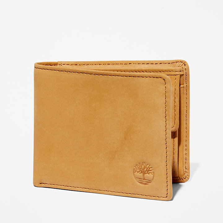 Portefeuille Stratham avec porte-monnaie pour homme en jaune-