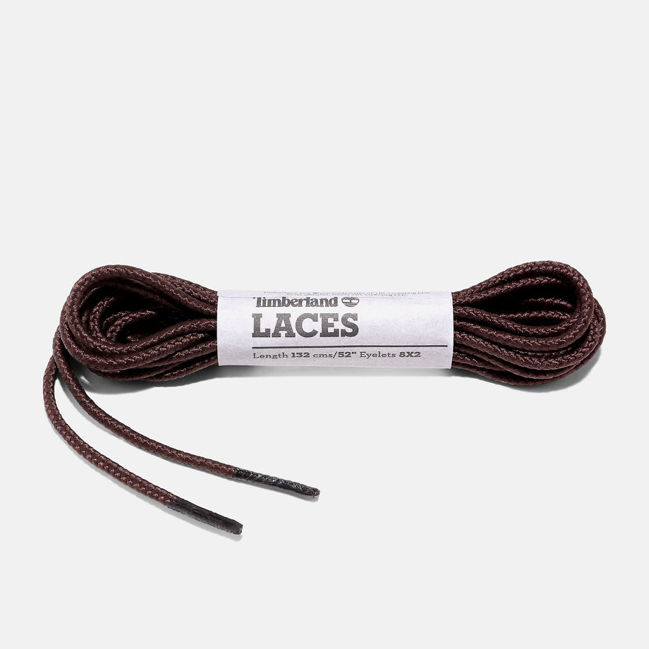 Timberland 52" Round Nylon Replacement Laces In Brown Brown Unisex, Size ONE