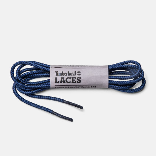 132cm/52" Round Nylon Fused Tip Replacement Laces in Navy | Timberland
