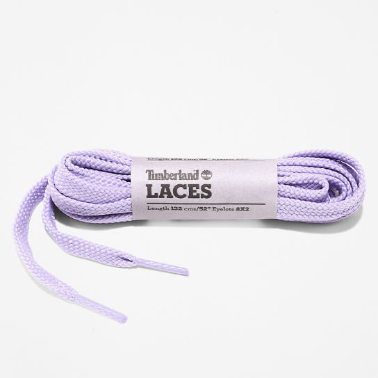 Lacets plats en polyester 132 cm (52 pouces) en violet | Timberland