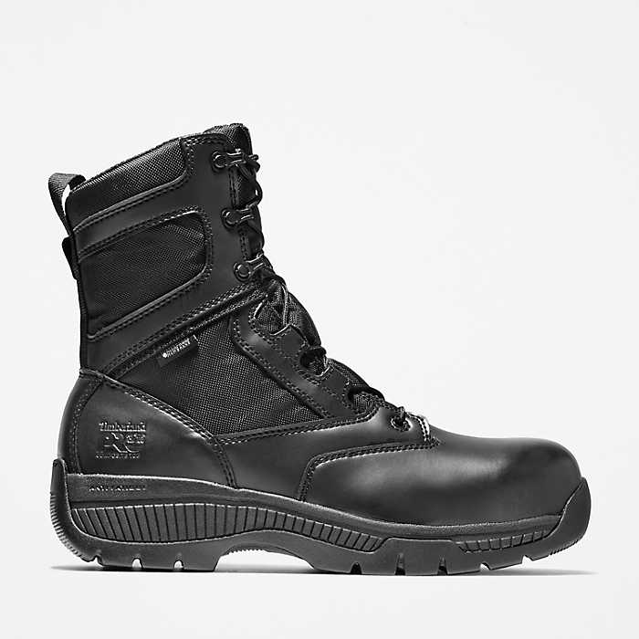 Men's Timberland PRO® Duty 8-Inch Waterproof Side-Zip Comp-Toe Boots
