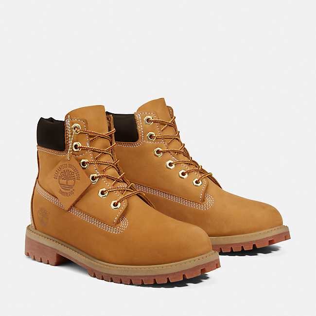 Junior Premium 6-Inch Waterproof Boots Wheat | Timberland US