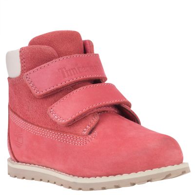 pink timberland baby boots