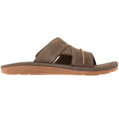 Men's Leather Slide Sandals 