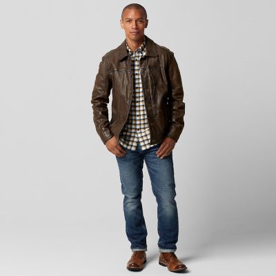 timberland tenon leather jacket