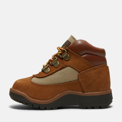 Toddler Leather/Fabric Mid Field Boots