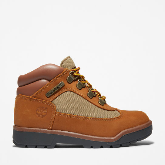 Junior Leather/Fabric Mid Field Boots