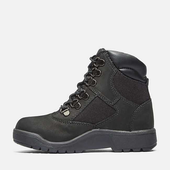 Youth 6-Inch Field Boots in Black Nubuck | Timberland US