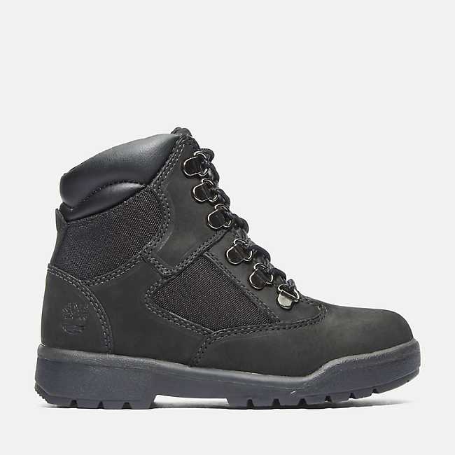 Youth 6-Inch Field Boots in Black Nubuck | Timberland US
