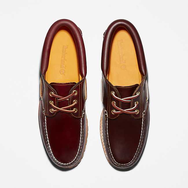 Men's boat shoes with a Vibram rubber sole