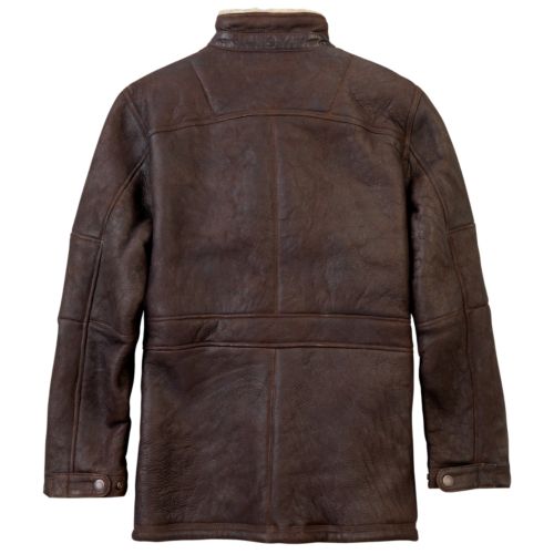 Timberland | Men's Long Shearling Leather Coat