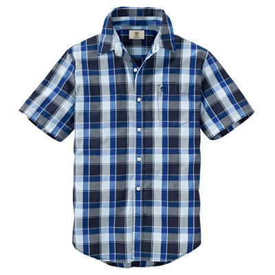 Timberland | Men's Short Sleeve Perry Stream Plaid Shirt