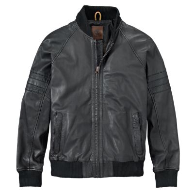 Timberland | Men's Mount Major Leather Bomber Jacket