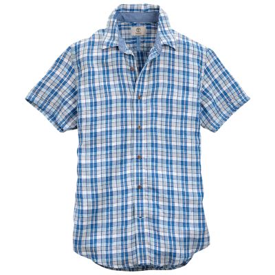 Men's Parker River Check Linen Shirt