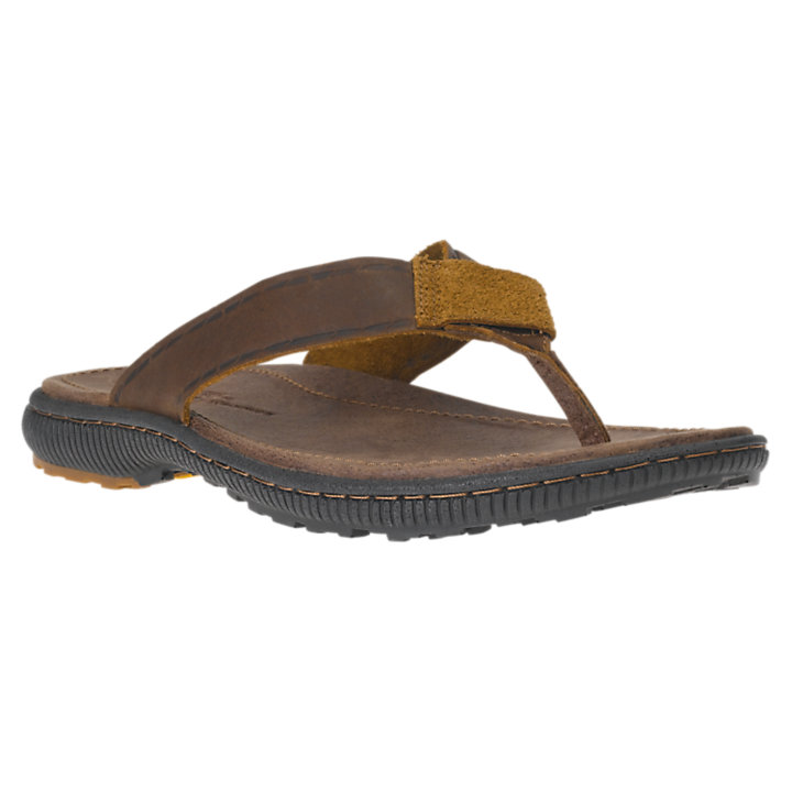 Men's Hollbrook Leather Flip-Flop Sandals | Timberland US Store