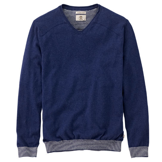 Men's Hampton River Slim Fit Cashmere Blend V-Neck Sweater | Timberland ...