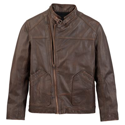 Men's Premium Slim Fit Premium Leather Biker Jacket | Timberland US Store