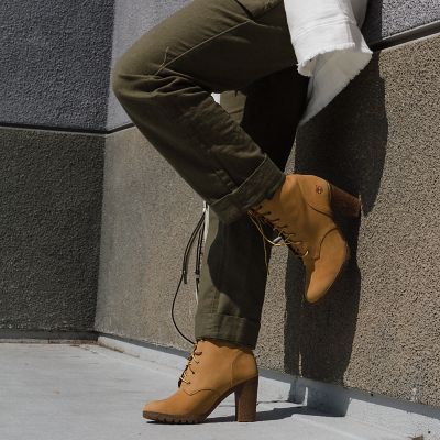 timberland 6 inch heel boots