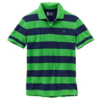 green stripped shirt