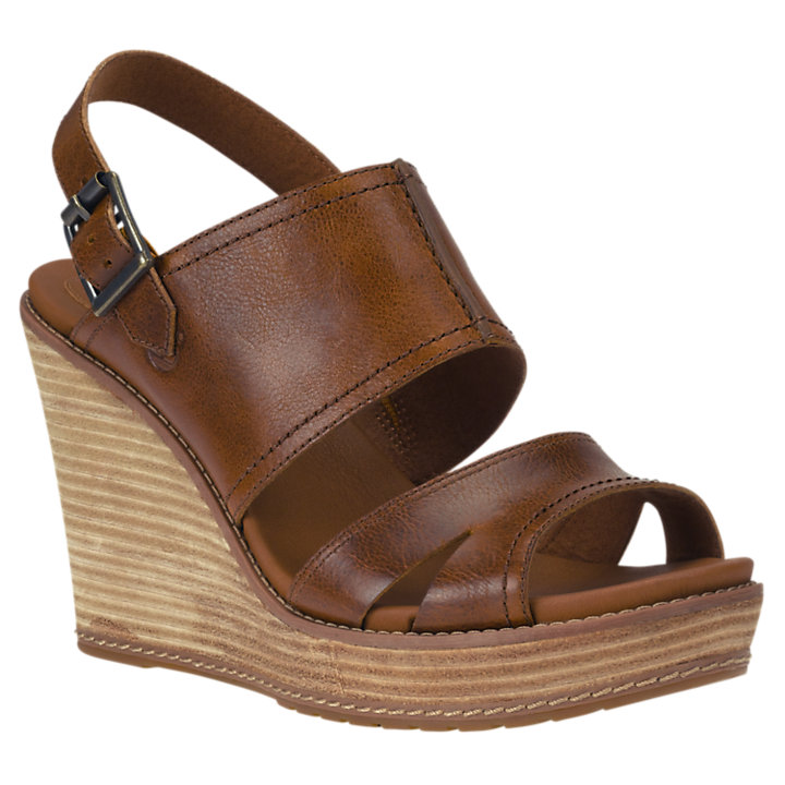 Women's Danforth Backstrap Leather Wedge Sandals | Timberland US Store