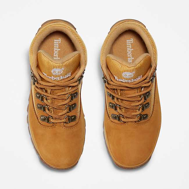 Youth Euro Hiker Boots Wheat Nubuck Leather | Timberland US