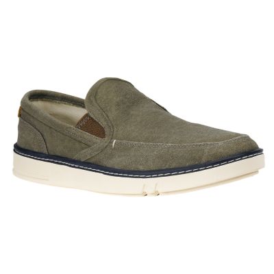 timberland canvas slip on shoes