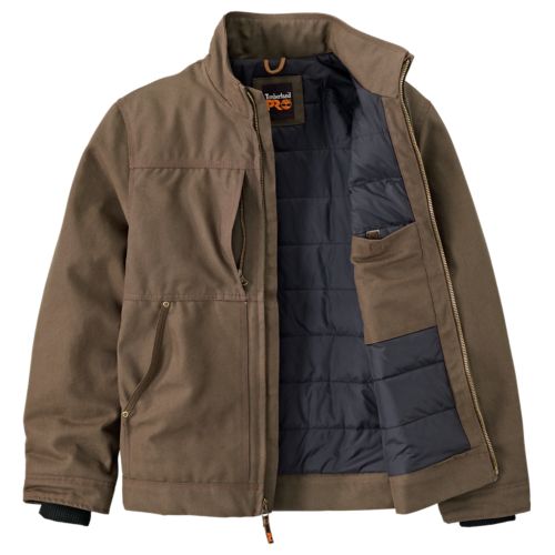Men's Timberland PRO® Baluster Insulated Canvas Work Jacket ...