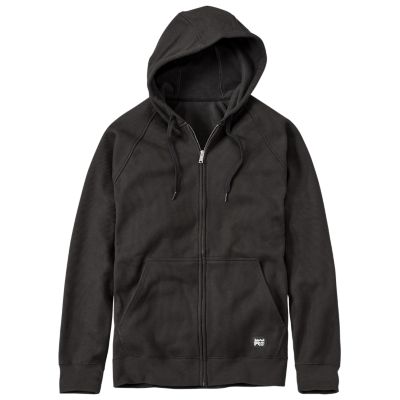black thermal hoodie mens