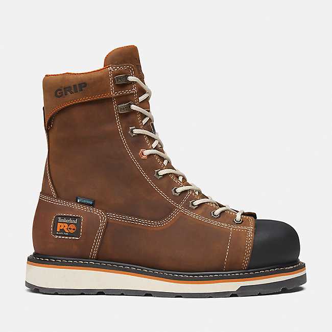 Men's Timberland PRO® Gridworks 8-Inch Waterproof Alloy-Toe Work Boots