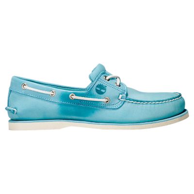 light blue boat shoes