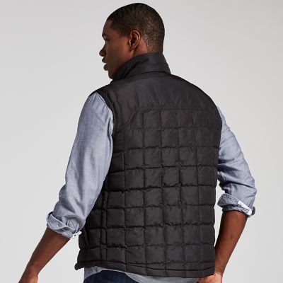 timberland mens skye peak thermofibre quilted vest black