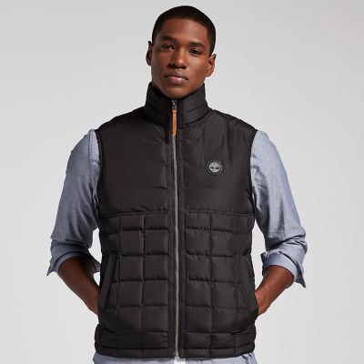 timberland mens skye peak thermofibre quilted vest black