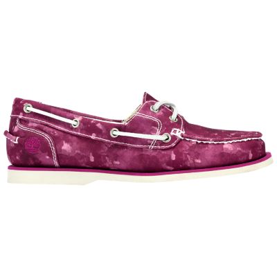 timberland pink boat shoes
