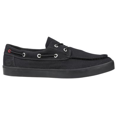 timberland boat shoes black