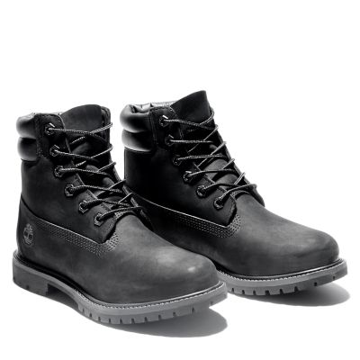 timberland waterville 6 inch boots black nubuck