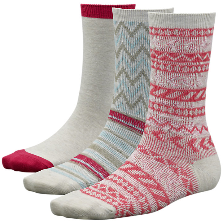 Women's Multi-Pattern Crew Socks (3-Pack) | Timberland US Store