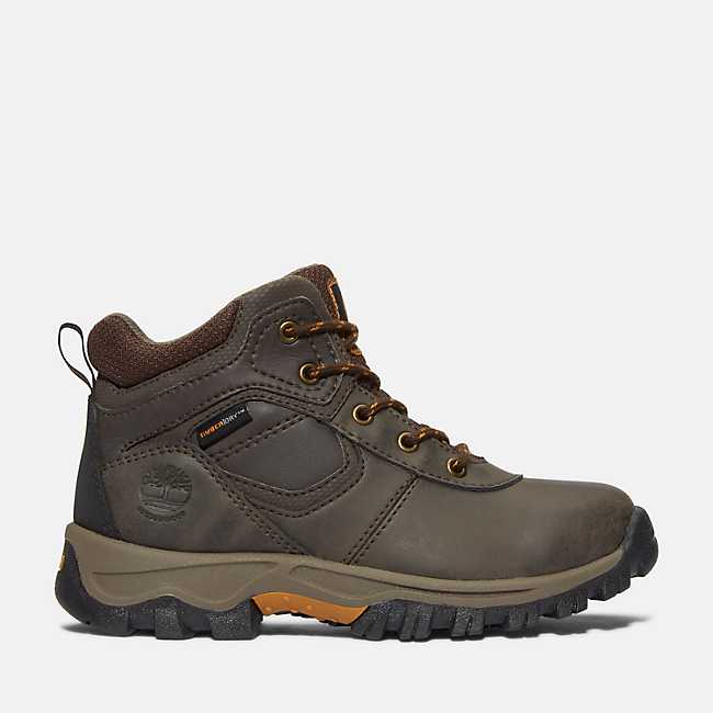 Youth Mt. Maddsen Hiking Boots in Dark Brown | Timberland US