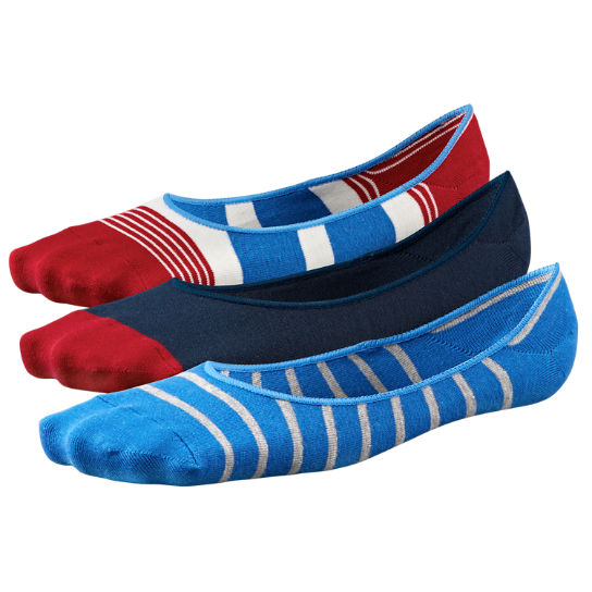 Men's Striped Liner Socks (3-Pack)