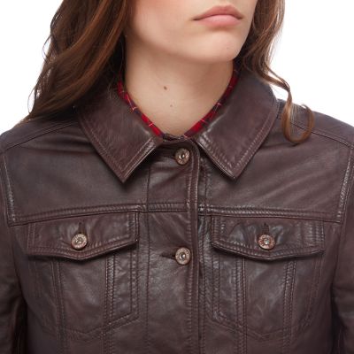 timberland leather jacket womens