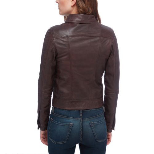 Women's Mt. Tabor Leather Trucker Jacket | Timberland US Store