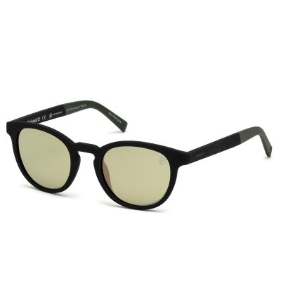 Timberland | Polarized Plastic Round Frame Sunglasses