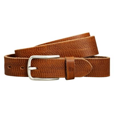 timberland brown leather belt