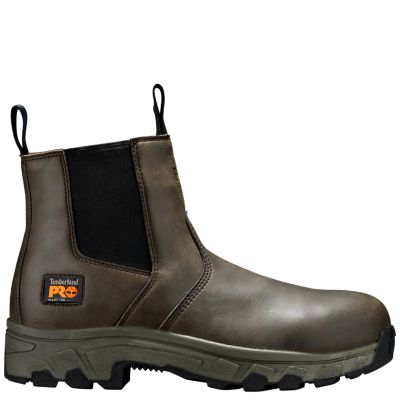 timberland slip on work boots